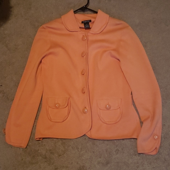 Vintage Chapter One Designer Peach Sweater - Picture 1 of 6